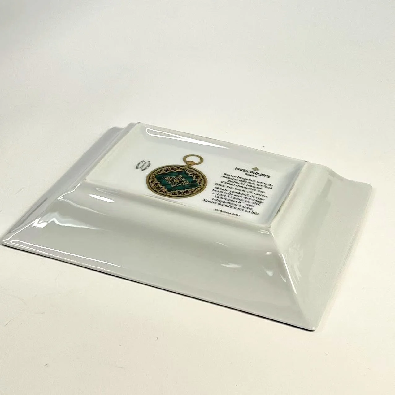 Patek Philippe Genève 2010 Emerald Byzantine Porcelain Tray Patek Philippe Genève 2010 Emerald Byzantine Porcelain Tray